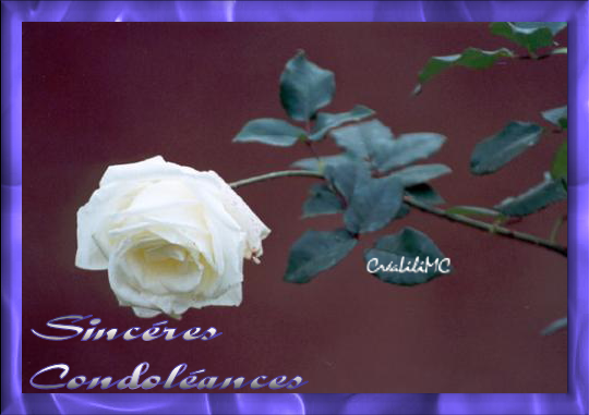 SINCERES CONDOLEANCES